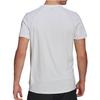 Men's Adidas Solid Color Logo Round Neck Sports Short Sleeve White T-Shirt GK4302