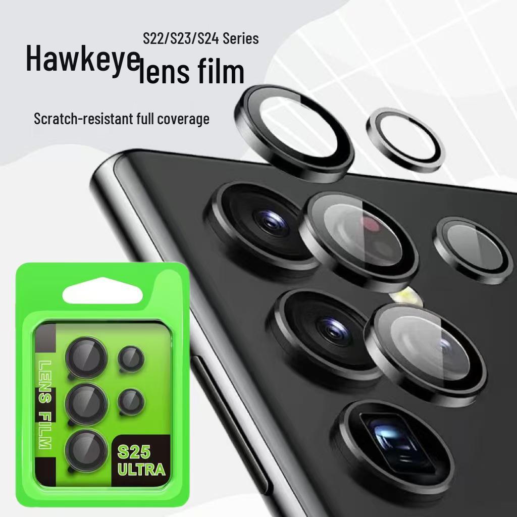 

Сумісна плівка для лінзи Eagle Eye Samsung S25 Ultra, S24 Позиціонування Швидкознімна, S26U Металева плівка для камери Silver