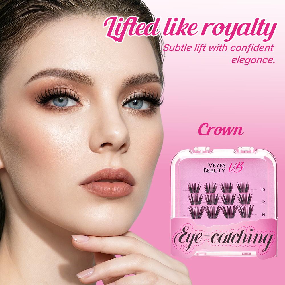 veyesbeauty Mini Pacote de Cílios em Aglomerado - Coelho/ Flutter/ Coroa