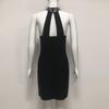 2025 Autumn/Winter European Fashion Pearl Rhinestone Halter Bandage Dress