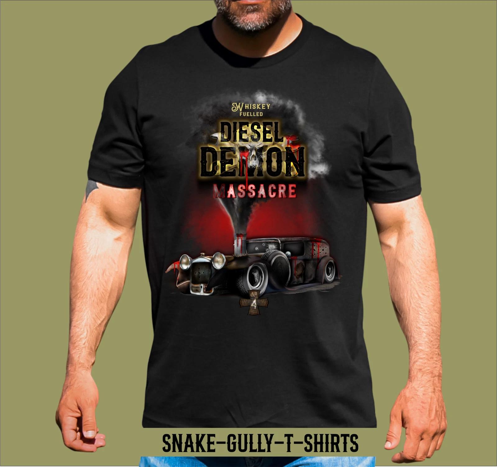 DIESEL DEMON MASACRE RAT ROD T-SHIRT M
