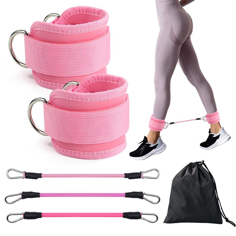

6Pcs Leg Train Holder Ankle Strap Bodybuilding Cable Kick Ankle Straps Ankle Straps Gym Anklet Pulley Gym Pulley Wristband Hjh01