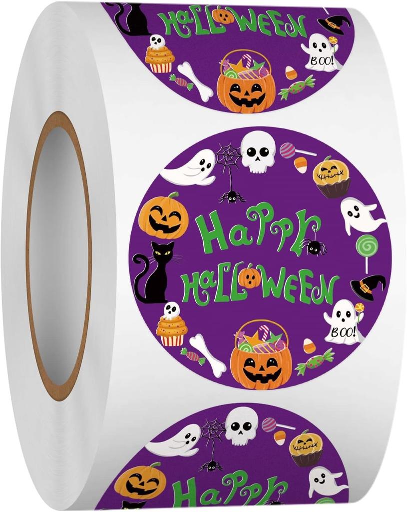 Halloween Stickers 500 Count Roll Fun Kids Toys Thank You Decorations Labels Party Favors Candy Gift Stickers Bulk