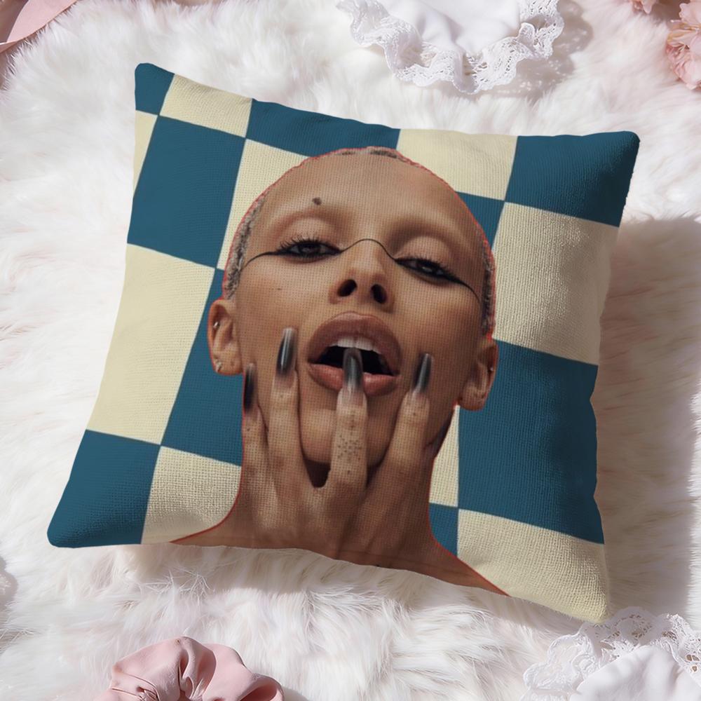 Singer D-Doja CatS Cushion Cover Premium Comfort Reversible Pillow Cove -Two in One Design for Any Room & Car Interior