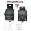 Dual Electric Fan Relay Kit Radiator Electric Cooling Fan Thermostat Kit Temperature Sensor Switch 185 On 175 Off, 40 AMP Waterproof Relay Kit