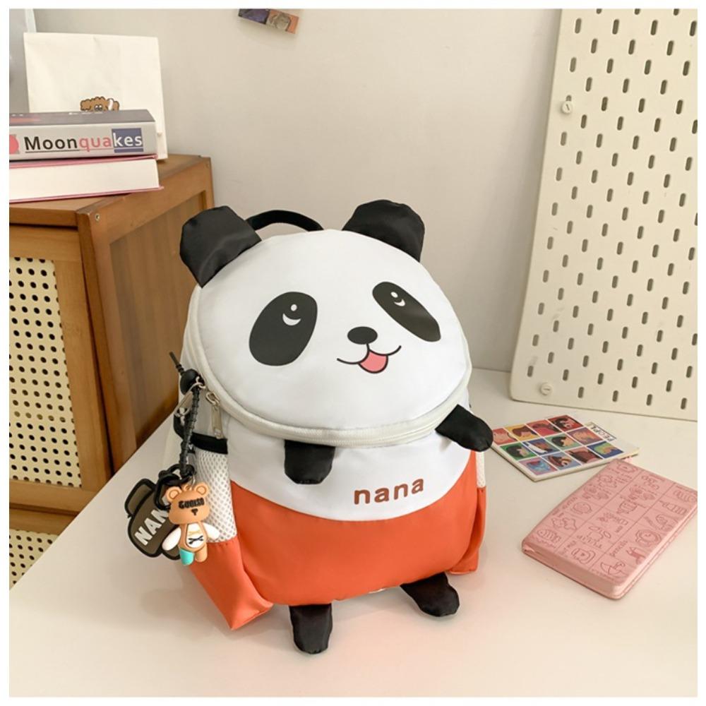Kindergarten admission 1 year old 2 years old 3 years old 4 years old nursery class small book bag cute super cute red panda anti-lost small backpack
