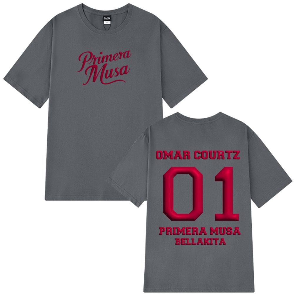 Rapper Omar Courtz Print Fashion Vintage Graphics Tshirt Men Women T-shirts Streetwear Loose Casual High Quality Cotton T-shirts