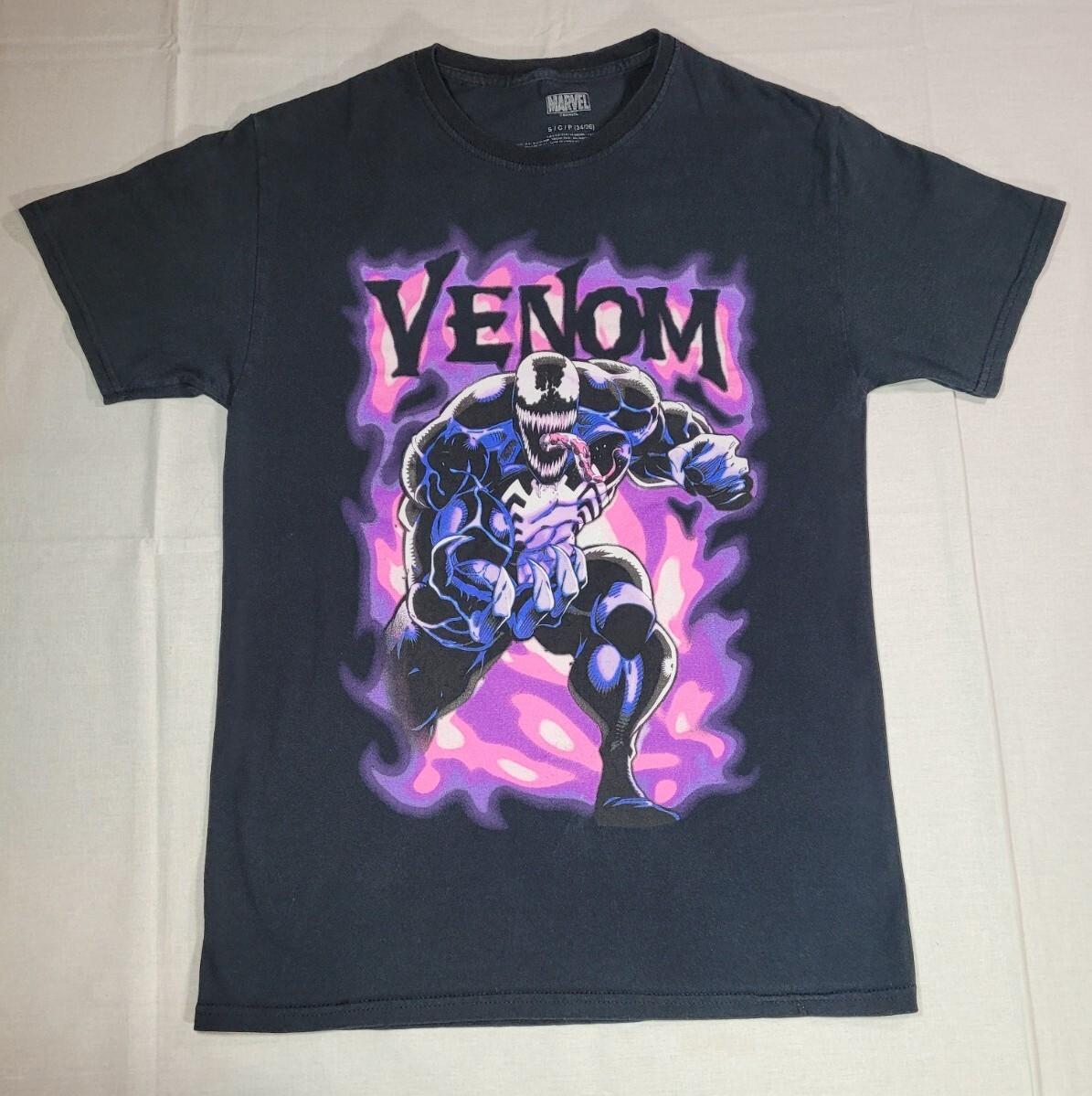 Venom Marvel Comics Purple Smoke Black Tee Graphic T-Shirt Size S (34/36) S разноцветный