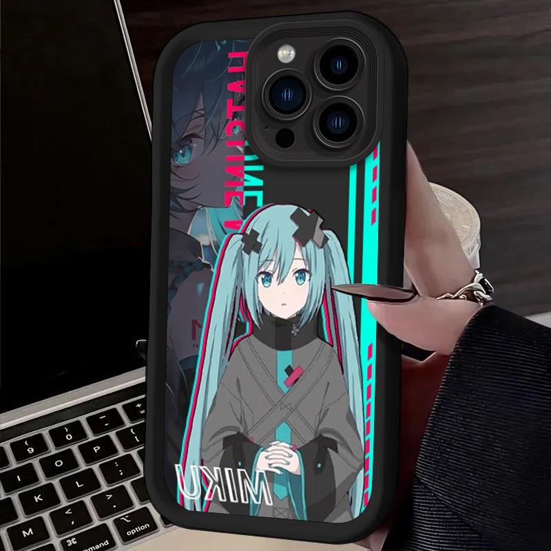 H-Hatsunes Kawaii Love Heart M-Miku Phone Case For iPhone 17 Air 16 16E 15 14 13 12 11 Pro Max X XS X S Max XR SE 2020 SE4 7 8