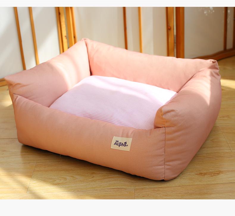 Four Seasons Washable Dog Bed: Bite-Resistant, Moisture-Proof, Warm for Small Pets