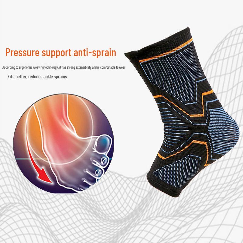 Elastische gestrickte Knöchelbandage: Rutschfest, Anti-Inversion, Stabilität für Männer & Frauen beim Laufen, Fitness und Sport.