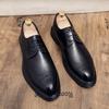 Fashion New Arrival Men's Oxford Shoes Handmade Leather Casual Shoes Pointed Toe Lace-Up Male Brogue Footwear Business Gentleman Flats