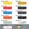 78"x23" Car Side Stickers Camouflage Triangles Graphics Decals Carbon Fiber Look