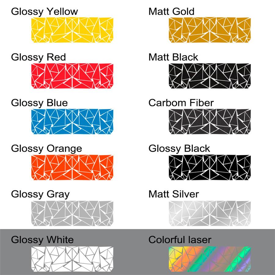 78"x23" Car Side Stickers Camouflage Triangles Graphics Decals Carbon Fiber Look