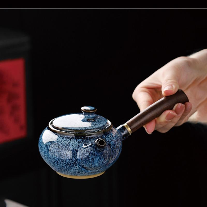 Japanese Ceramic Teapot Highend Side Handle Pot Kung Fu Tea Set Small