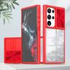 Luxury Sliding Window Armor Phone Case For Samsung Galaxy S24 S23 S22 Plus Ultra Push Camera Protection Shockproof Hard Cover