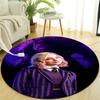 1pc Addams Family Wednesday Enid1 Design Printed Area Round Carpet for Bedroom Living Room Home Decor Rugs Mat Non Slip Mat Rug for Bedside