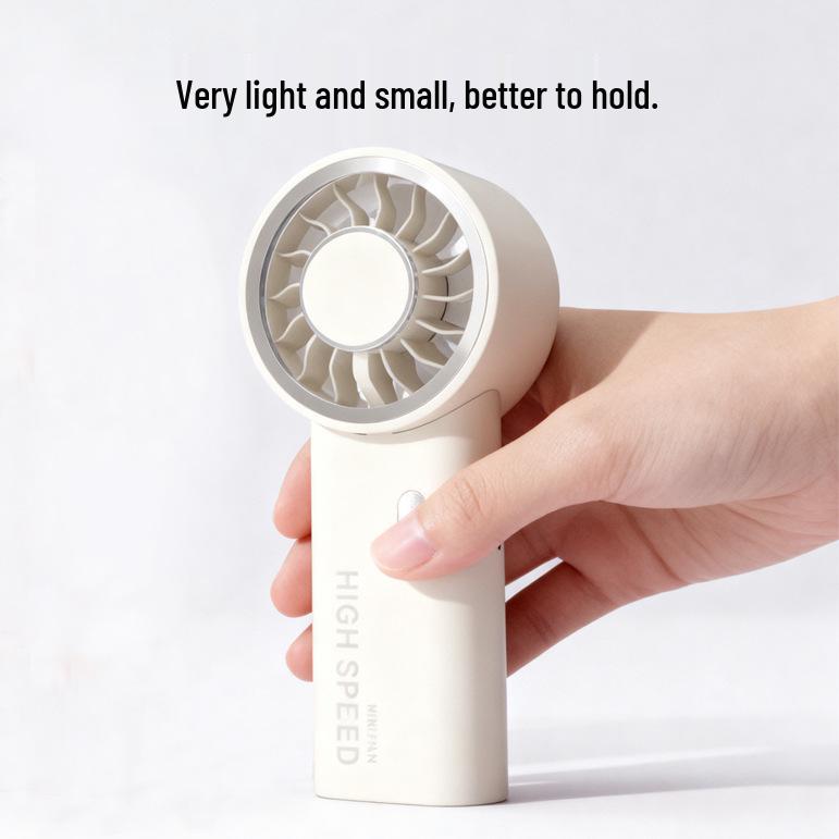 26-Year Model Ultra-Fast 6-Speed Portable Handheld USB-Charging Mini Fan with Powerful Ice Pack Cooling.