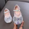 Herbst-Neustil damenhafte Baby-Mädchen-Mädchen-Prinzessin Strass-Flats, Lederschuhe, Tanzaufführungsschuhe