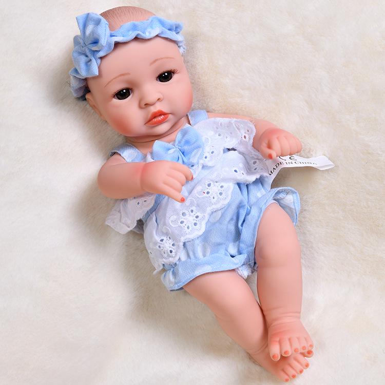 30cm Silicone Reborn Baby Doll - Soft Sleep Companion & Child Role-Playing Toy