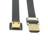 chenyang CYFPV Mini HDMI Male to HDMI Male FPC Flat for and Aerial 90 Degree Down Angle Cable, 20cm, FPV, HDTV, Multicopter, Photography,