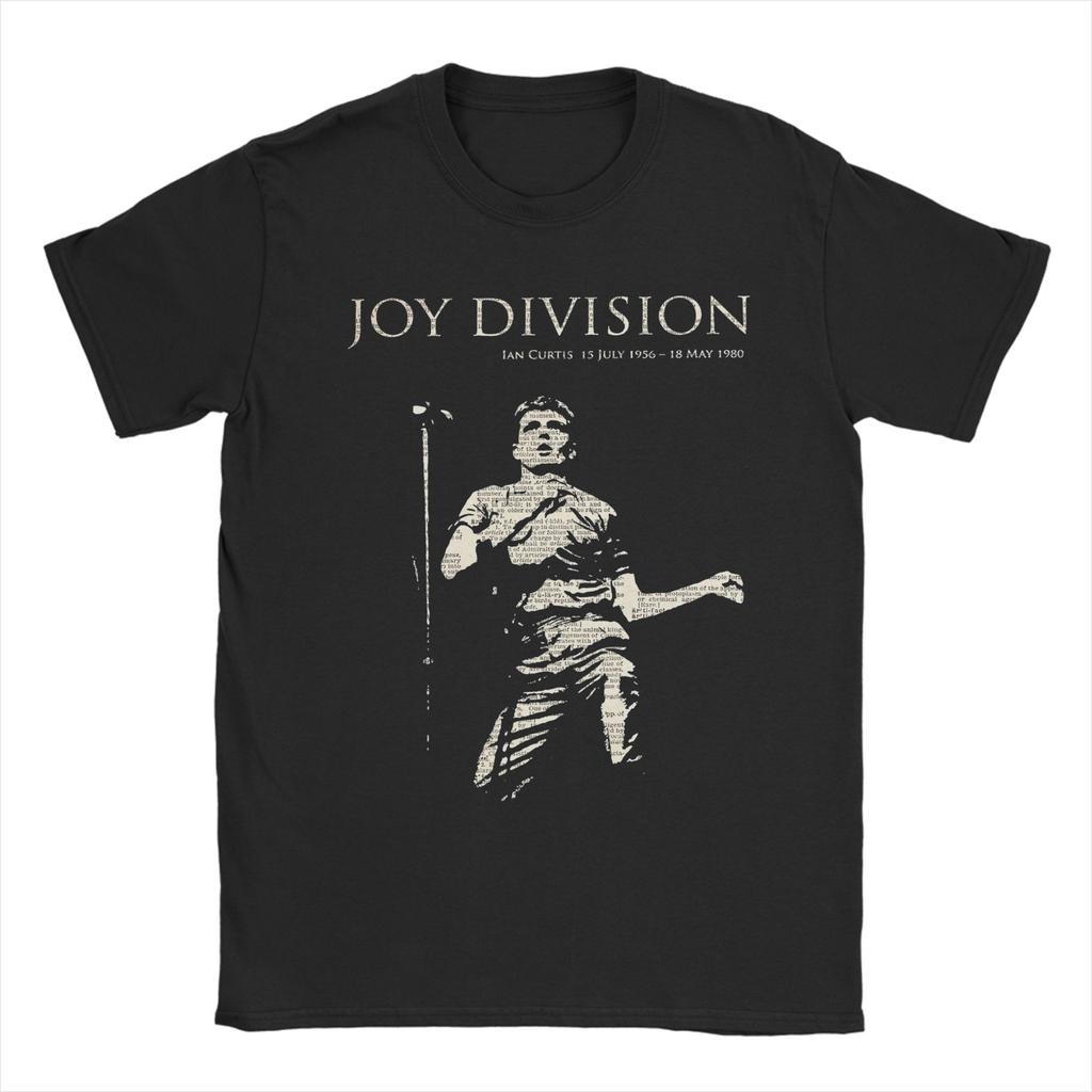 Retro Joy Division Japanese  Tshirts For Men Women 100%Cotton Short Sleeve Punk Rock Goth Crewneck Summer TopsTops