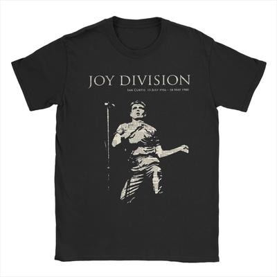 Joy Division Punk T-Shirt Herren Baumwollkleidung Vintage Rockmusik O-Ausschnitt Kurzarm