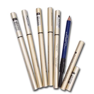 1+1) Prorance Matita Pennello Legno Matita Sopracciglia Matita Sopracciglia, 2 pz, 22 marrone scuro