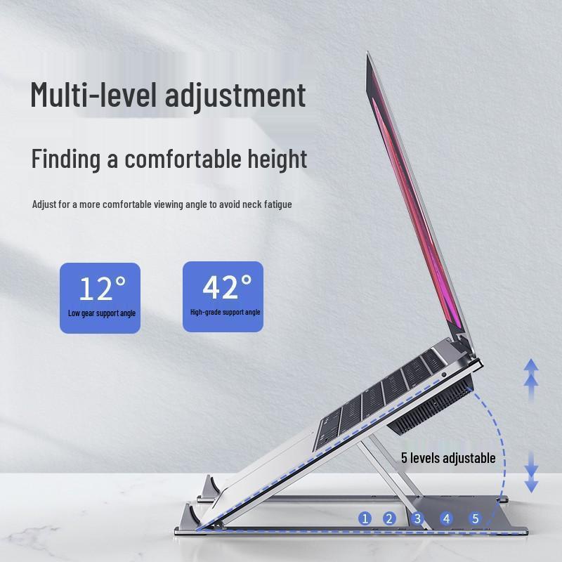 2025 Silent Folding Laptop Cooling Stand for Students and Office Use