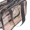 1 Stück doppelstöckiger Kosmetik-Organizer mit großer Kapazität, tragbare Reise-Waschtasche für Damen, transparente wasserdichte Make-up-Tasche