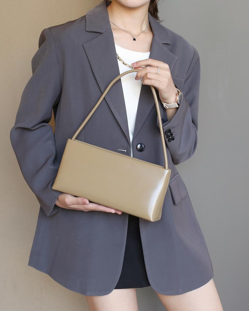 Vintage Underarm Bag Women Split Cow Leather French Style Simple Shoulder Crossbody Bags for Female