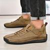 Men's Casual Leather Shoes,Ankle Boots Lightweight Loafers,Mid Top Walking Driving Shoes
