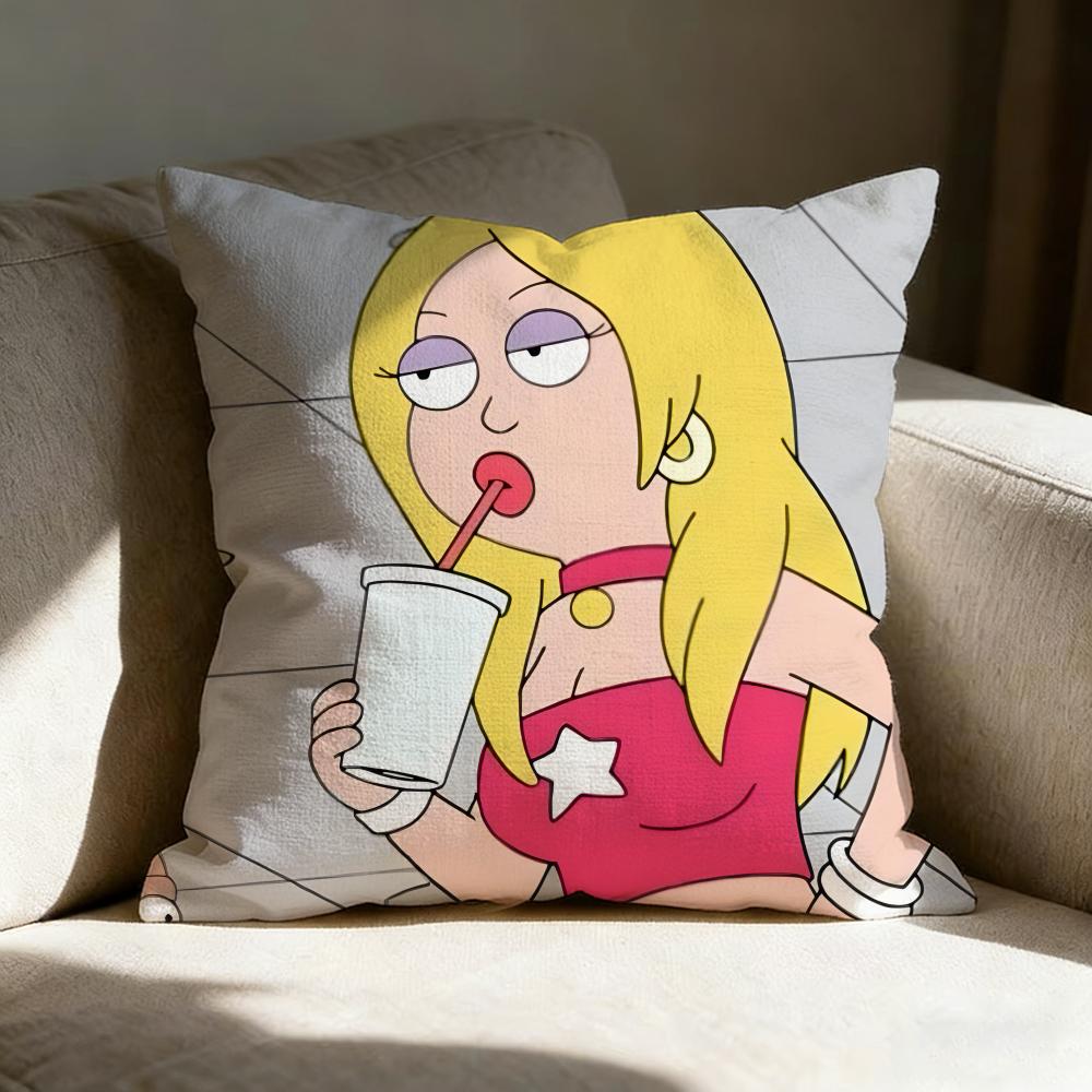 Aamerican Dad Animation Pillow Case Pillowcase Doublesided Printed Sofa Cushion Bedroom Headboard Pillow