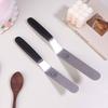 1Pc Icing Spatula Set - 6/8/10 Inch Angled Stainless Steel, Curved Offset Blade for Cake Frosting, Pastry Cream & Baking