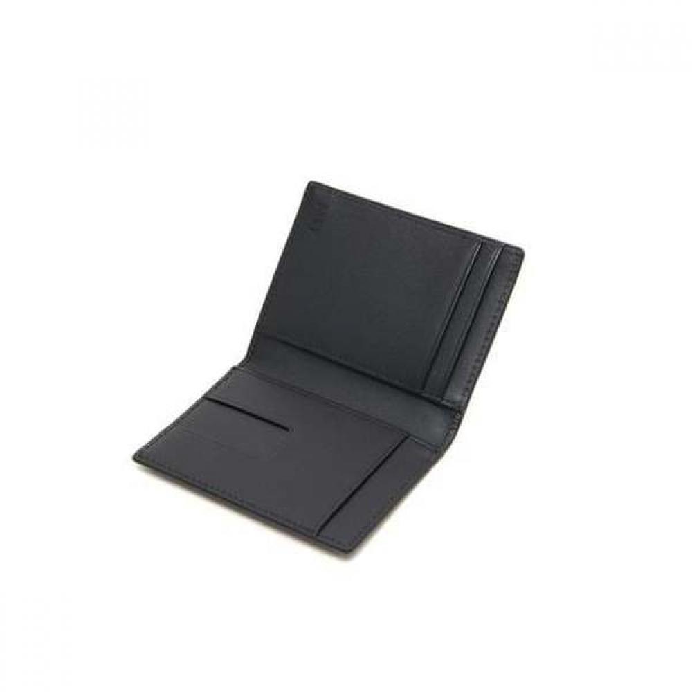 Daks Black Leather Dd Logo Mini Card Wallet Dbho4e322bk