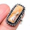 Brecciated Mookaite Gemstone 925 Sterling Silver Jewelry Ring Size 7.5 KJ-288
