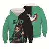 Kawalii Cartoon Hoodie Children Clothes Girl Fashion Print 2024 Kids Hoodies Full Sleeve Sweatshirts Demon Slayer Outdoor Tops