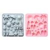 1pcs Beach-themed Chocolate Silicone Molds, Summer Party Ocean Jelly Cookies Ice Cube Baking Molds,  Chocolate Molds
