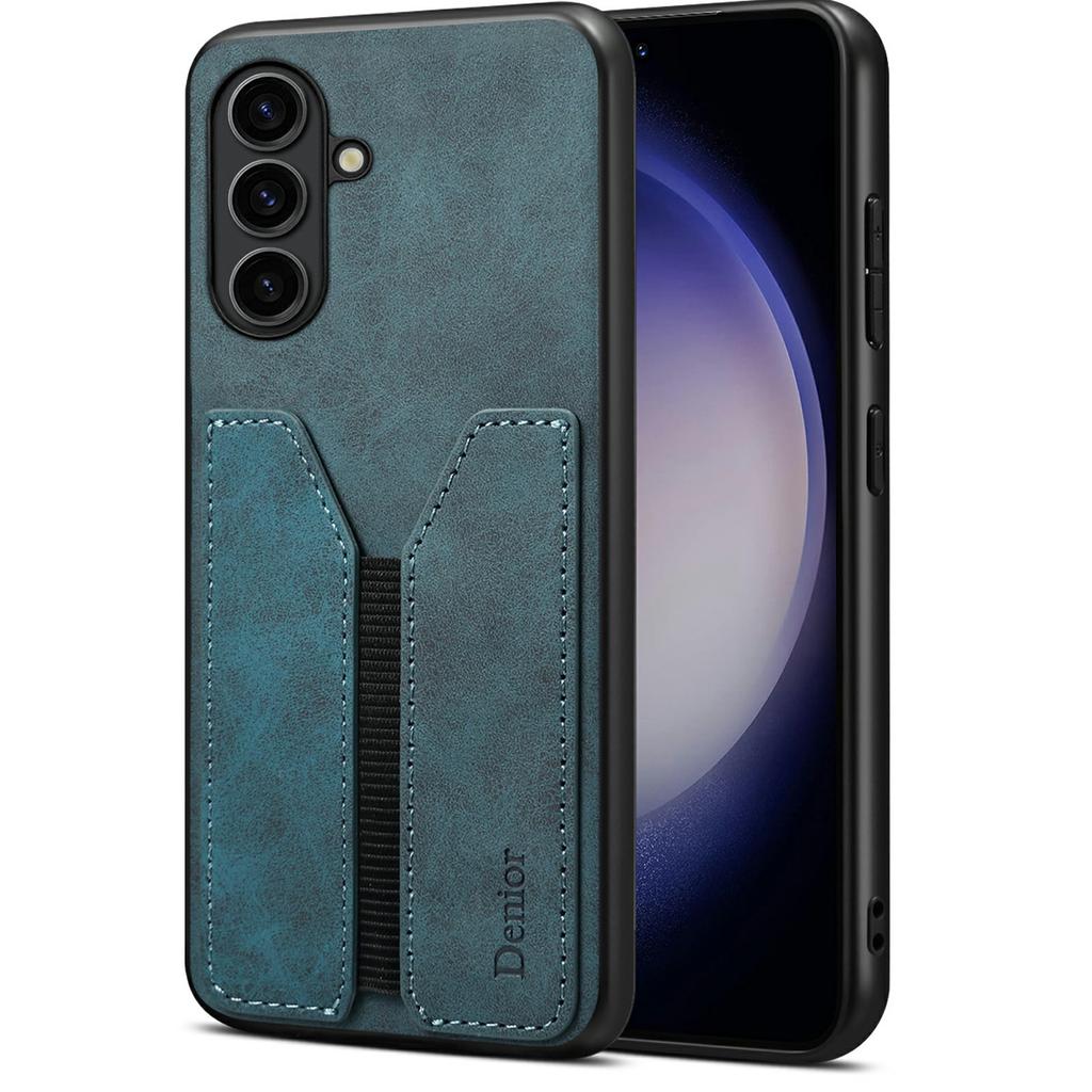 DENIOR For Samsung Galaxy A36 5G Case Elastic Card Holder PU Leather+TPU+PC Phone Cover