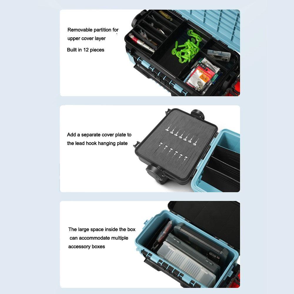 Multifunctional Portable Fishing Box Large Capacity Compact Design Rod Barrel Holder Rod Storage Box Shore Fishing