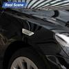 2Pcs Silver Chrome Auto Car Accessories Air Flow Fender Side Vent Sticker Trim | Easy Installation | Xukey | Aftermarket