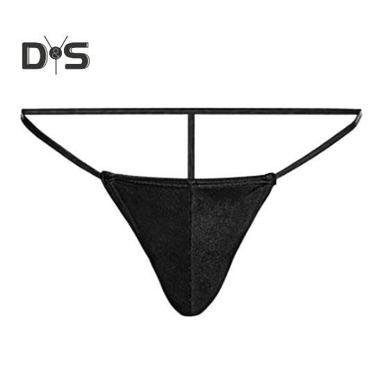 Sexy Herren-Tanga, niedrige Taille, U-konvex, T-String-Stil, atmungsaktive Unterwäsche, freie Bewegung, einfarbige Slips für den Alltag