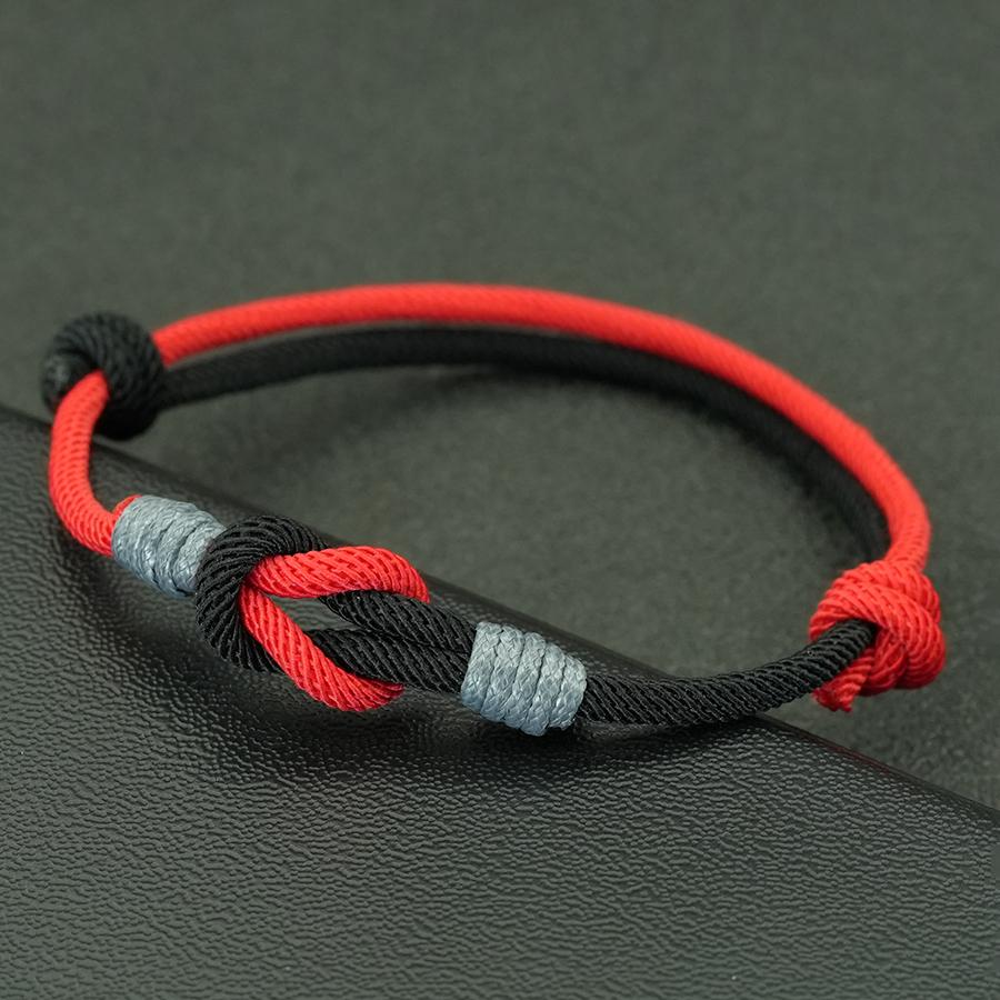 Handmade Nautical Knot Rope Bracelet Adjustable Color Block Couple Braclet For Men Women Boho Friendship Jewelry Gift Versatile
