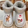 Girls' Waterproof Fleece-Lined Cartoon Snow Boots - 2025 Winter Collection