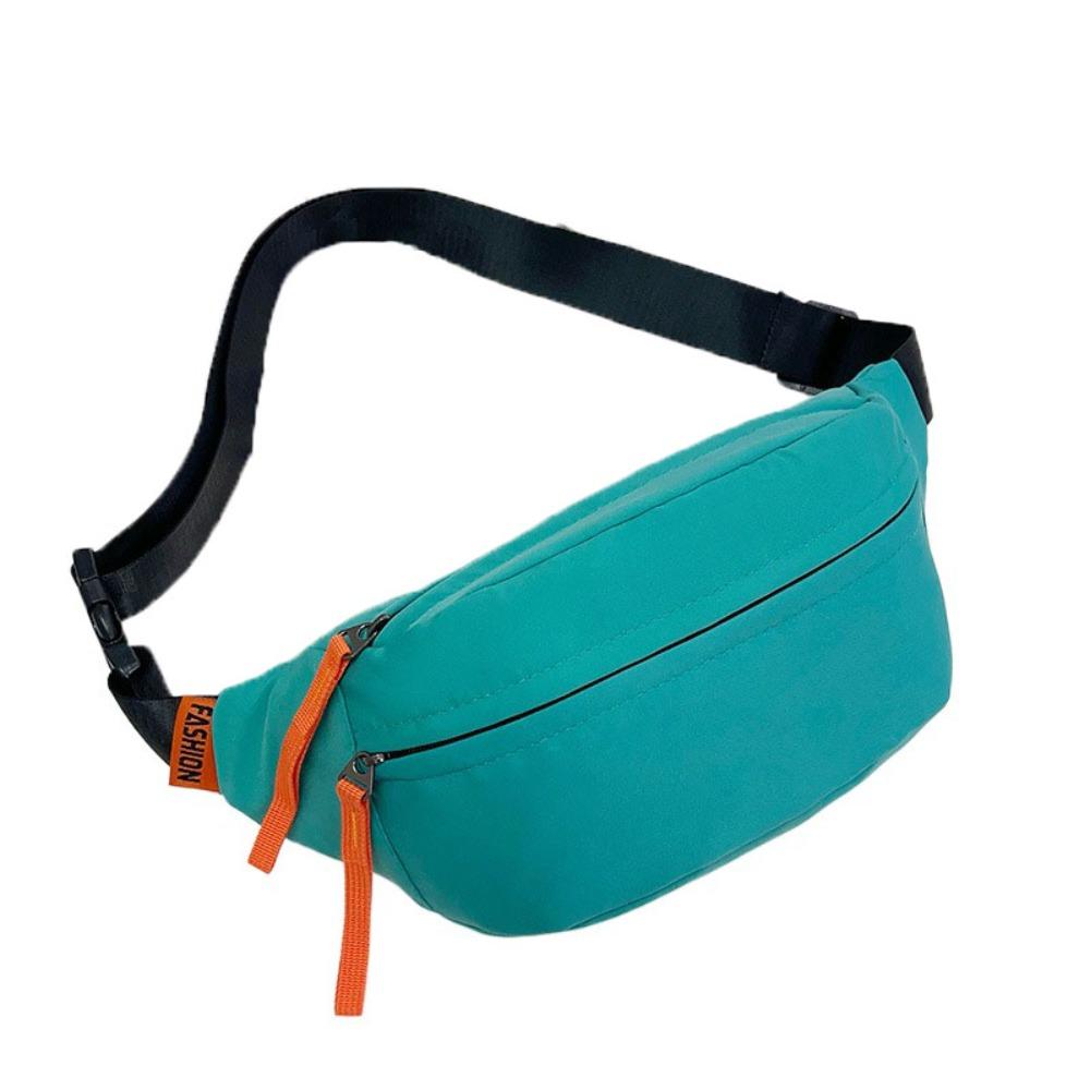Multi-pocket Nylon Waist Bag Adjustable Shoulder Strap Diagonal Shoulder Bag Men Chest Bag  Male