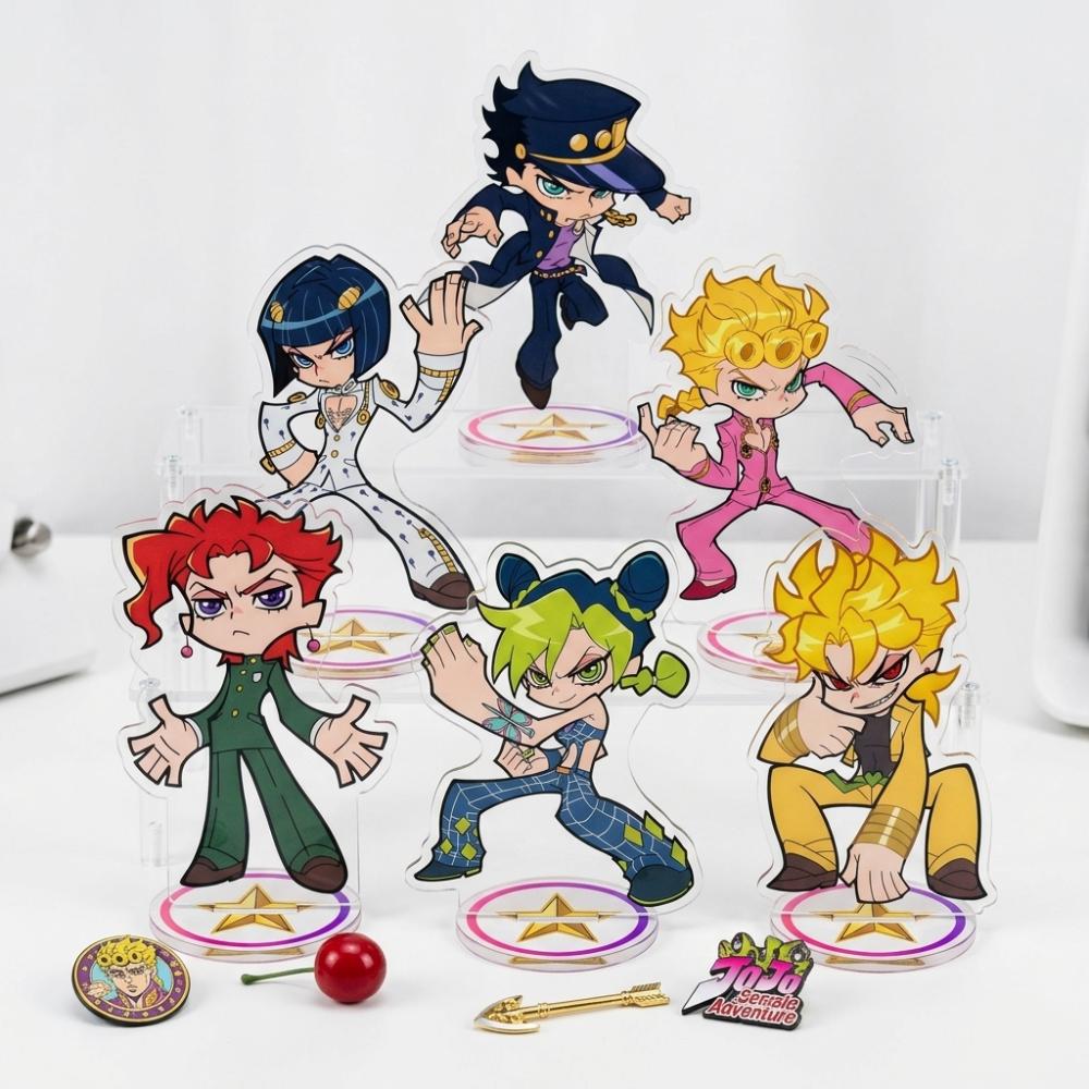 Anime JoJo's Bizarre Adventure Giorno Bruno Dio Acrylic Stand 10cm Figure key Cosplay Props Desktop Decor Birthday Gift