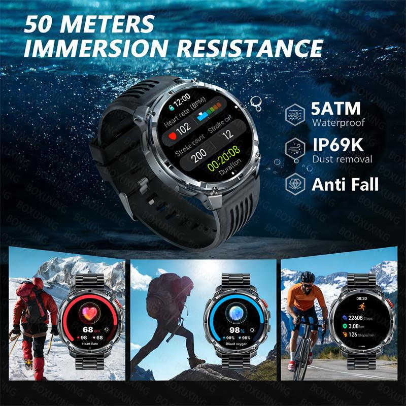 New T-Rex3 Ultra 1100mAh Battery Smart Watch GPS Track Compass IP69K Waterproof Sports tracker Outdoors Military Smartwatches