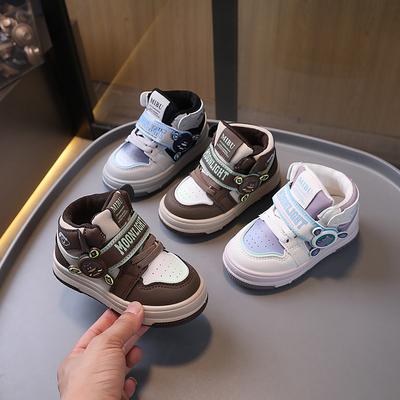 Frühlings- und Herbststil All-Match High-Top Sportschuhe Lässig Weichsohlig Abriebfeste Sneaker für Jungen und Mädchen