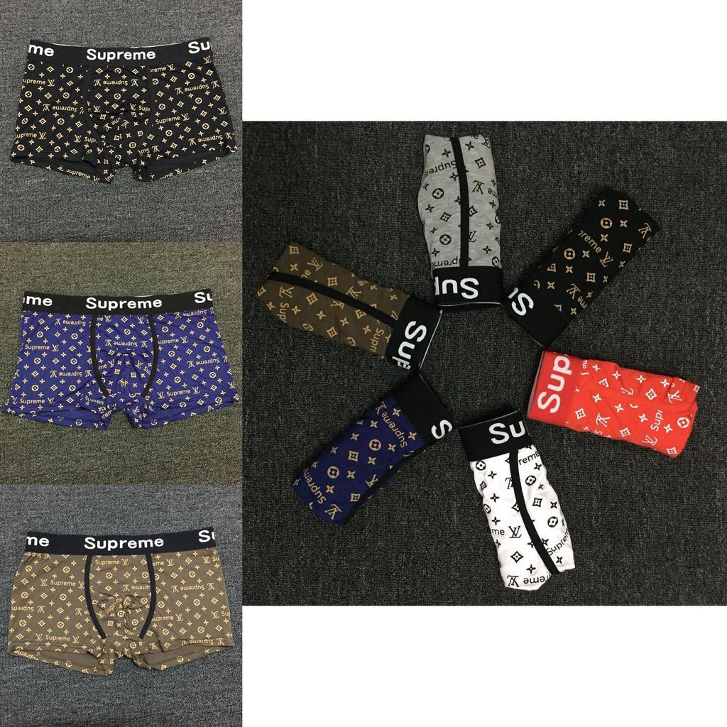 Módní Pánské Prémiové Bavlněné Boxerky s Elastickým Pasem Sexy Kalhotky