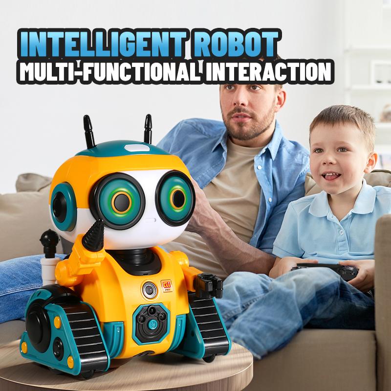 Remote Control Smart Robot Intelligent 2.4G Induction Interactive Adorable Robots with Light Dance Music Puzzle Toy for Kid Gift